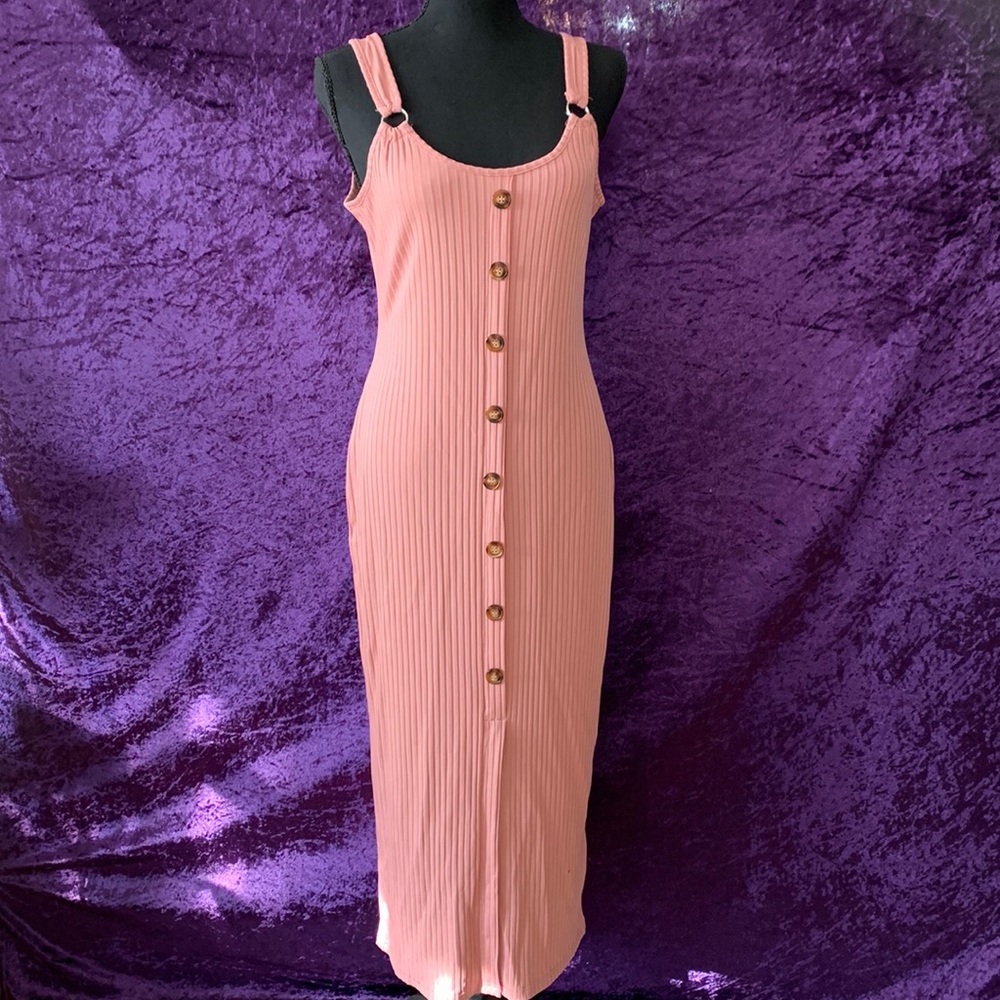 Light pink button down Dress